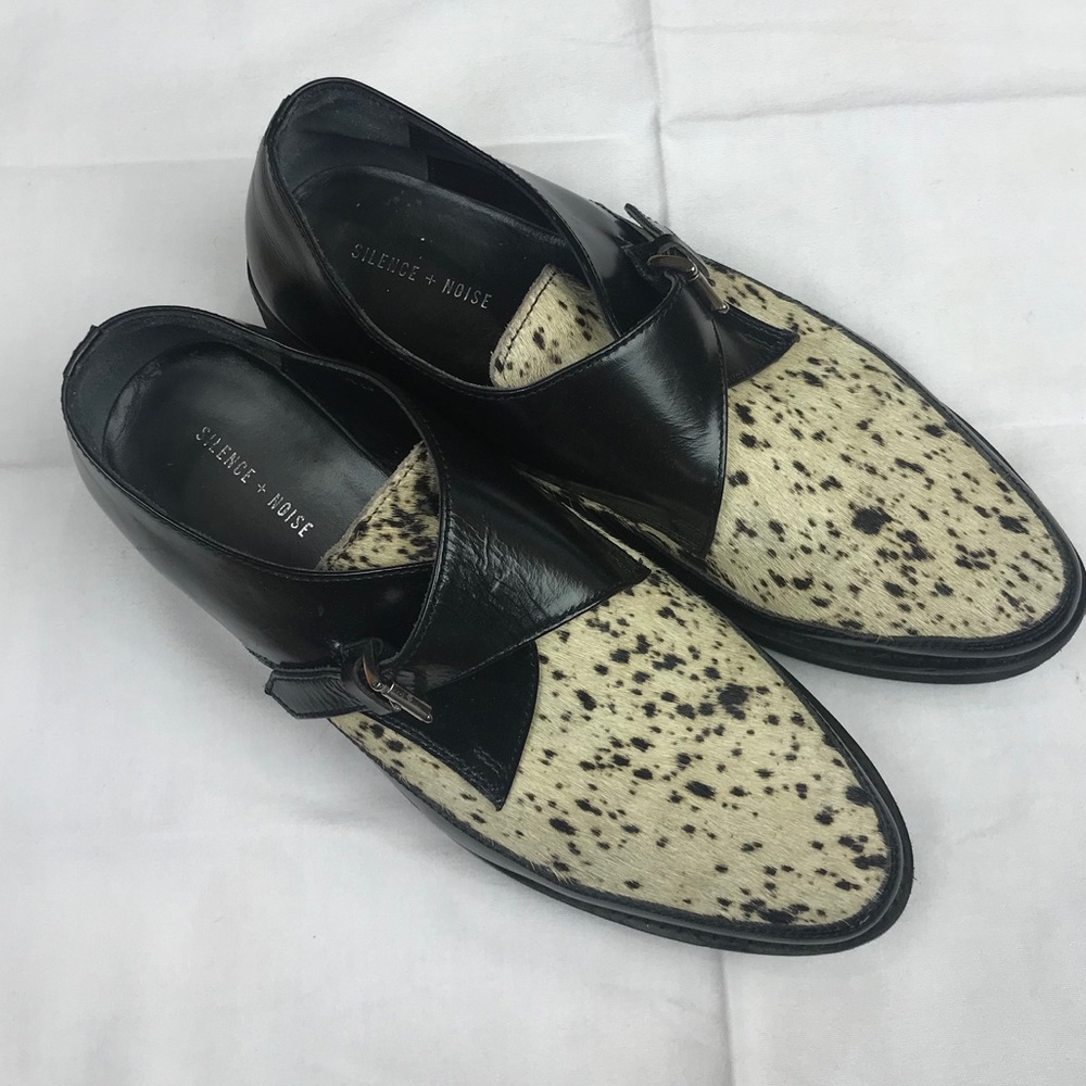 Silence + Noise Animal Print Platform Creepers